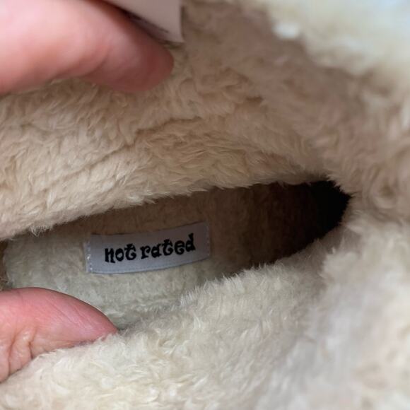 Not Rated Faux Fur Lined and Suede Brown Lace Front Zip Heel Boots Sz 8 - Picture 11 of 15